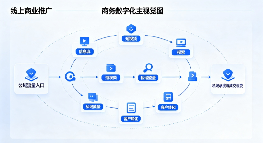 尖山区线上商业推广怎么做？全域流量闭环搭建与低成本转化实战指南